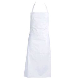 TABLIER DE TRAVAIL A  BAVETTE COTON BLANC - a supprimer