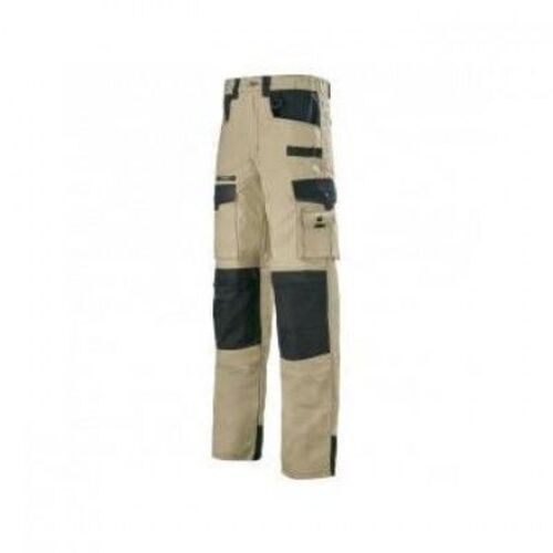 PANT WORK ATTITUDE 250GR RULER BEIGE/NOIR
