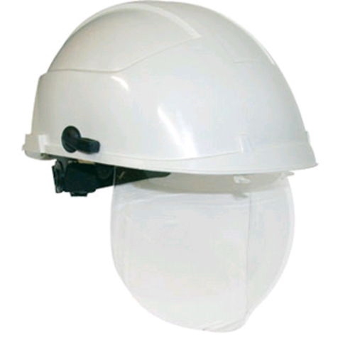 CASQUE ELECTRICIEN IDRA 2 BLANC AVEC ECRAN BULLE ANTI ARC