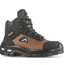 CHAUSS.SECU HAUTE E-LAND MARRON/NOIR EN CUIR S3 CI SRC