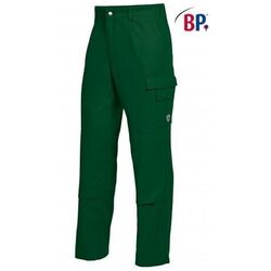 PANTALON MULTIPOCHES BP BASIC COTON VERT R&eacute;f.1486