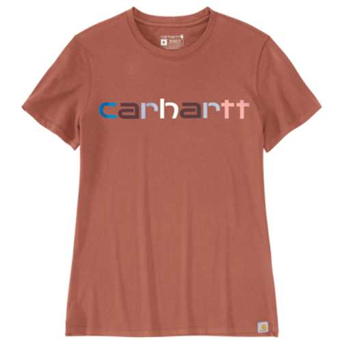 T-SHIRT FEMME MANCHE COURTES LOGO POITRINE 163GR REF.105764