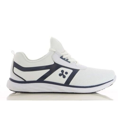 BASKET LUCA FERM&Eacute; BLANC/MARINE RESPIRANT POUR LUI REF.127702