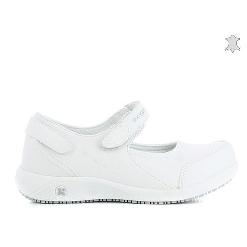 CHAUSSURE  NELIE CUIR SOUPLE FERMEE A BRIDE  BLANC REF WHT