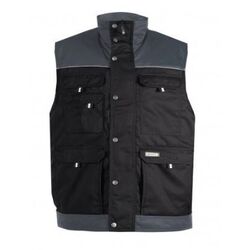 GILET Ss MANCHE DBLE POLAIRE HULST PC BICOLORE NOIR/GRIS