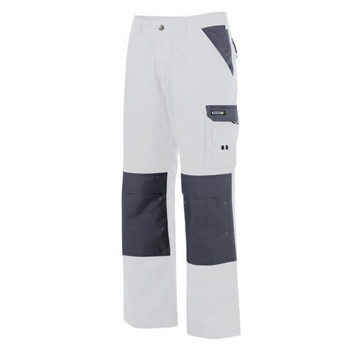 PANT DE TRAVAIL BOSTON BICOLORE PC 245g BLANC/GRIS