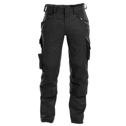 PANTALON DE TRAVAIL STRETCH DYNAX NOIR AVEC POCHES GENOUX PC 245
