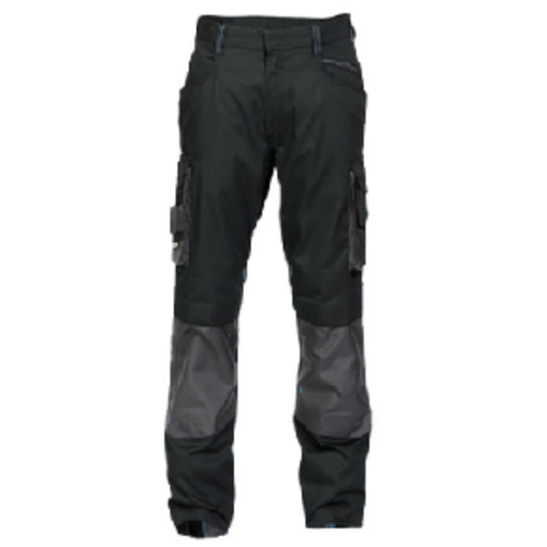 PANT DE TRAVAIL NOVA BICOLORE PC 250g NOIR/GRIS +POCHE GENOU