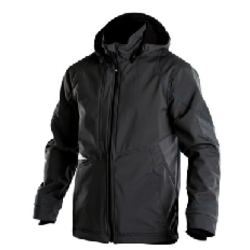 VESTE GRAVITY SOFTSHELL BICOLORE NOIR/GRIS REF. 300396