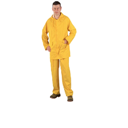 ENSEMBLE DE PLUIE DIFLEX JAUNE Jersey Polyamide Enduit PU