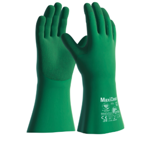 GANT CHIMIQUE MAXICHEM TRITECH NITRILE VERT MANCH.35CM R&eacute;f : 76-830
