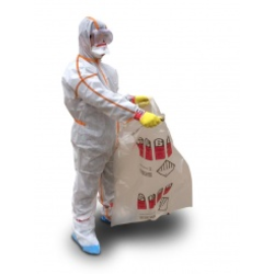 COMBINAISON BASICLEAN PLUS A CAPUCHE SMMS BLANC CAT3 TYPE 5/6 REF CS703X