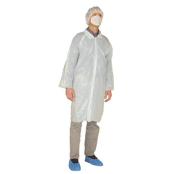 KIT VISITEUR JETABLE A L'UNITE (blouse, masque,charlotte, surchaussure) TU