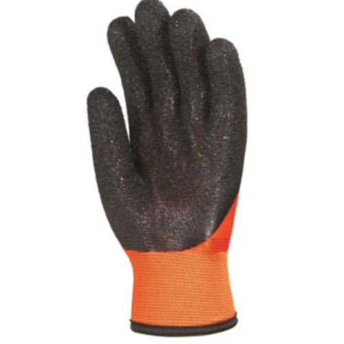 GANT PVC ANTI FROID EURO CORAL ORANGE FLUO ENDUIT 3/4 R&eacute;f.3950