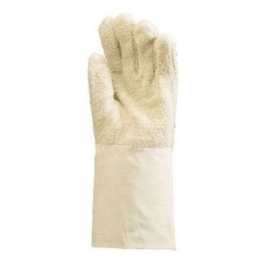 GANT COTON BOUCLETTE ANTI-CHALEUR ECRU  MANCHETTE 15 CM TU