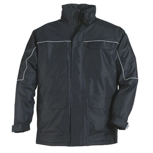 PARKA RIPSTOP 4EN1  IMPER ETANCHE MARINE/NOIR
