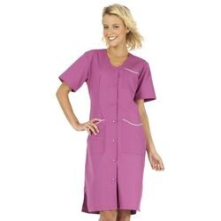 BLOUSE LAURENE MC PC ROSA LONG 105CM