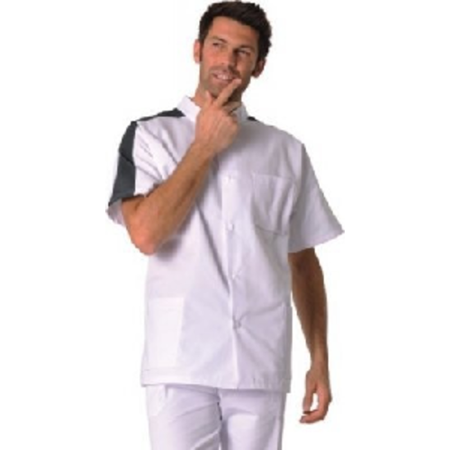 TUNIQUE HOMME STEEVE PC MC Boutons Pression