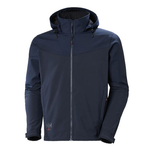 VESTE SOFTSHELL A CAPUCHE OXFORD 100% POLYAMIDE 385GR REF.74290