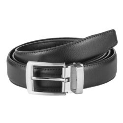CEINTURE HOMME CLEMENCEAU NOIR TAILLE 120CM CUIR REF.9CLM