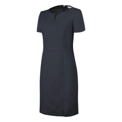 ROBE ENCOLURE ARRONDIE 90cm POLY/VISCOSE MARINE R&eacute;f : 5K005738/1