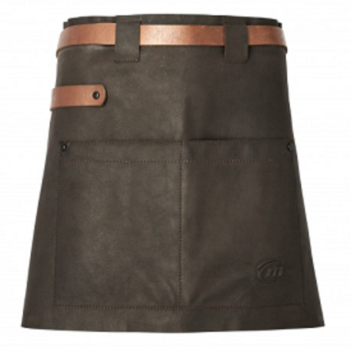 TABLIER COURT MARRON AUTHENTIQUE 100% CUIR REF. 0626 9999 241