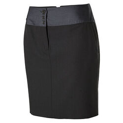 JUPE DE SERVICE NOIR FEMME  FIT N BLUE 100%POLYESTER REF 0211