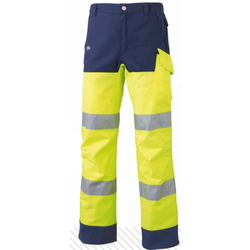 PANTALON ETE  HV LUCK LIGHT VERY LIGHT JAUNE/MARINE 235G REF.0464
