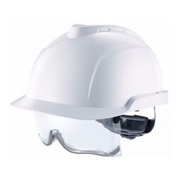 CASQUE VGARD V930 NON VENTILE SURLUNETTE PORTE BADGE BLANC REF.GVD1A