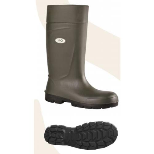 BOTTE SECU POLYURETHANE VERTE S5 r&eacute;f ARDECHE/AGRILITE/EASYGRIP