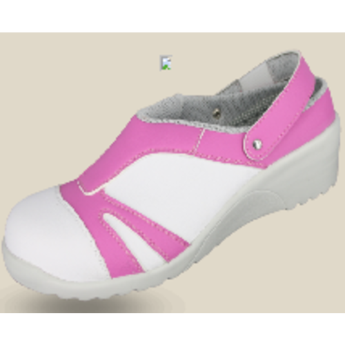 SABOT SECURITE FIONA MICRFIBRE BLANC/ROSE