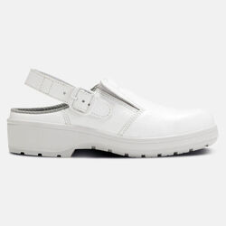 SABOT SECU FEM.DAISIE MICROFIBRES BRIDE AMO. BLANC R&eacute;f.8767