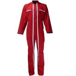 COMBINAISON 2 ZIP PC 65/35 ROUGE REF.13B360