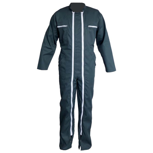 COMBINAISON  2 ZIP PC 65/35 VERT US / 13B670