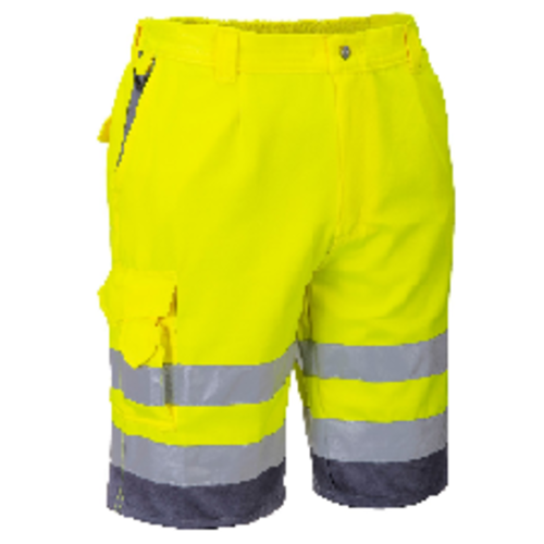 BERMUDA MULTIPOCHE HV JAUNE/GRIS  REF EO43