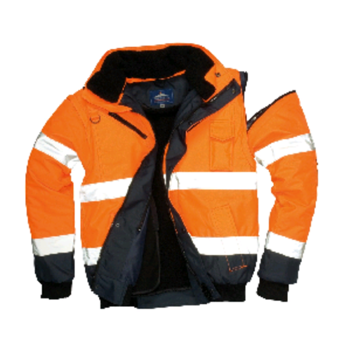 BLOUSON BICO OR/MARINE EN471 MANCHES, DOUBLURE ET COL AMOVIBLE C465