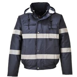 BLOUSON BOMBER IONA MARINE 3EN1 MANCHES AMOVIBLES 100% POLYESTER REF.S435