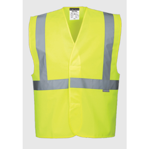GILET HV EN471 CL2  JAUNE  FLUO REF C472