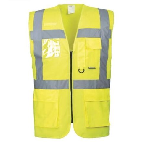 GILET MULTIPOCHES FERMETURE 1 ZIP HV EN471 CL2 FLUO ORANGE S476