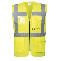 GILET MULTIPOCHES FERMETURE 1 ZIP HV EN471 CL2 FLUO ORANGE S476