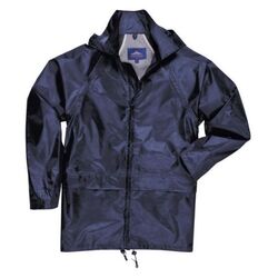 VESTE  DE PLUIE MARINE  POLYESTER  ENDUIT PVC REF S440