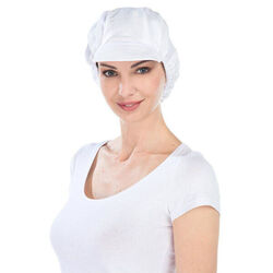 COIFFE GAVROCHE POLY/COTON BLANC TU