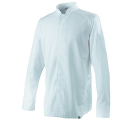 VESTE CUISINE MIXTE BROTO BLANCHE ML POLYCOTON COL OFFICIER