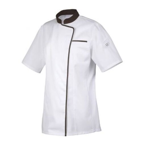 VESTE FEMME EXPRESSION  MC PC BLANC/CHOCOLAT