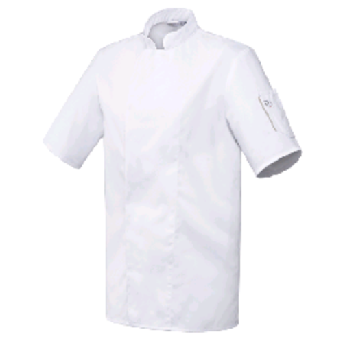 VESTE CUISINE NERO PC MC BLANCHE