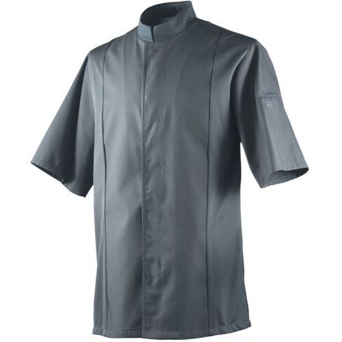VESTE CUISINE SIAKA NID D'ABEILLE MC PC GRIS ANTHRACITE