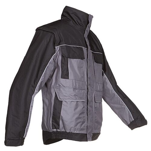 BLOUSON CETON RIPSTOP MANCHES AMOVIBLES GRIS/NOIR R&eacute;f.5U01A2CX3882
