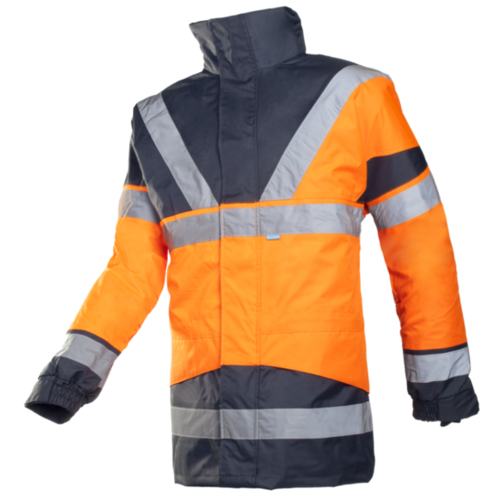 PARKA SKOLLFIELD 4EN1 IMPER RESPIRANT HV ORANGE/MARINE FLUO