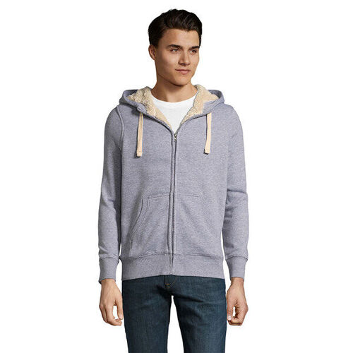 VESTE ZIPPEE UNISEXE DOUBLEE SHERPA COTON/POLY REF 00584
