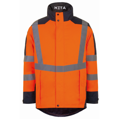 VESTE SEULE KITA/HERA  ORANGE/MARINE IMPER RESPIRANT HV REF.EPICO